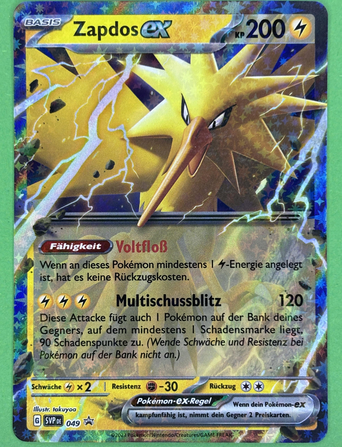 Zapdos ex - Scarlet & Violet Black Star Promos (Promo) [PR-SV-49] | German, Near Mint German / Near Mint / Normal