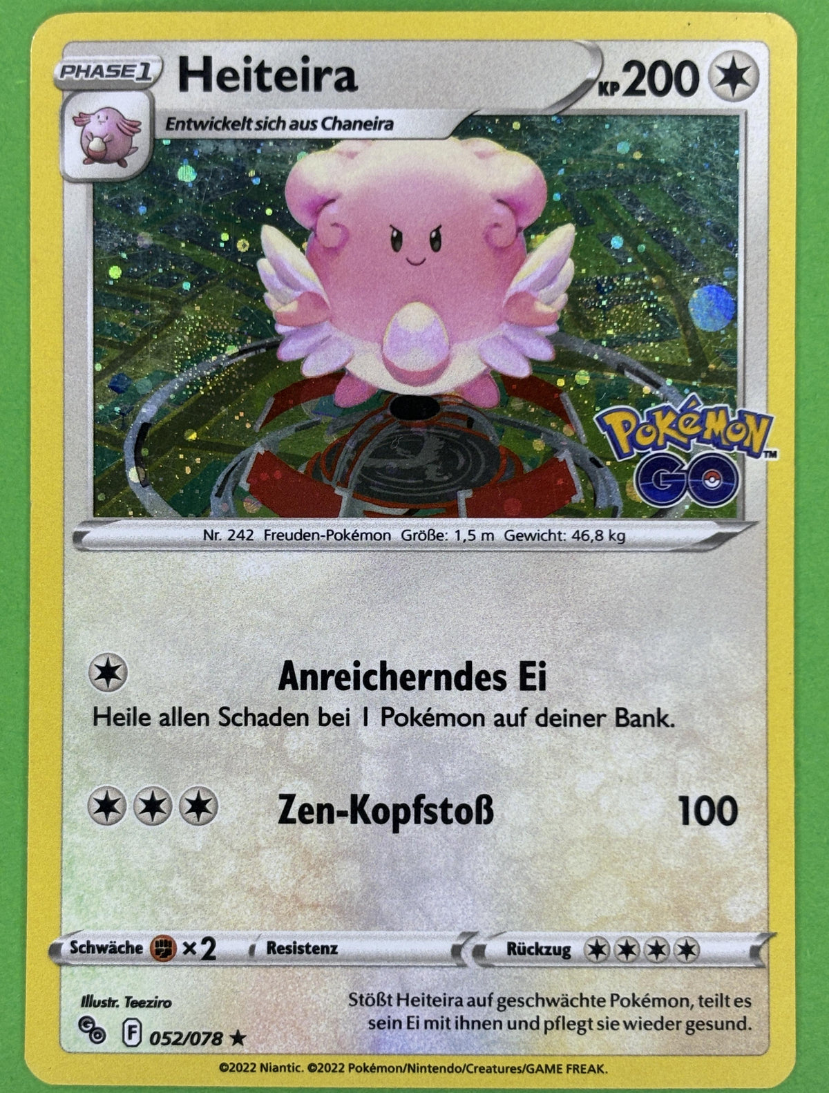 Heiteira (Cosmos Holo) - Pokémon GO (Holo Rare) [PGO-52] | German, Near Mint, Reverse Holo German / Near Mint / Reverse-Holo Normal