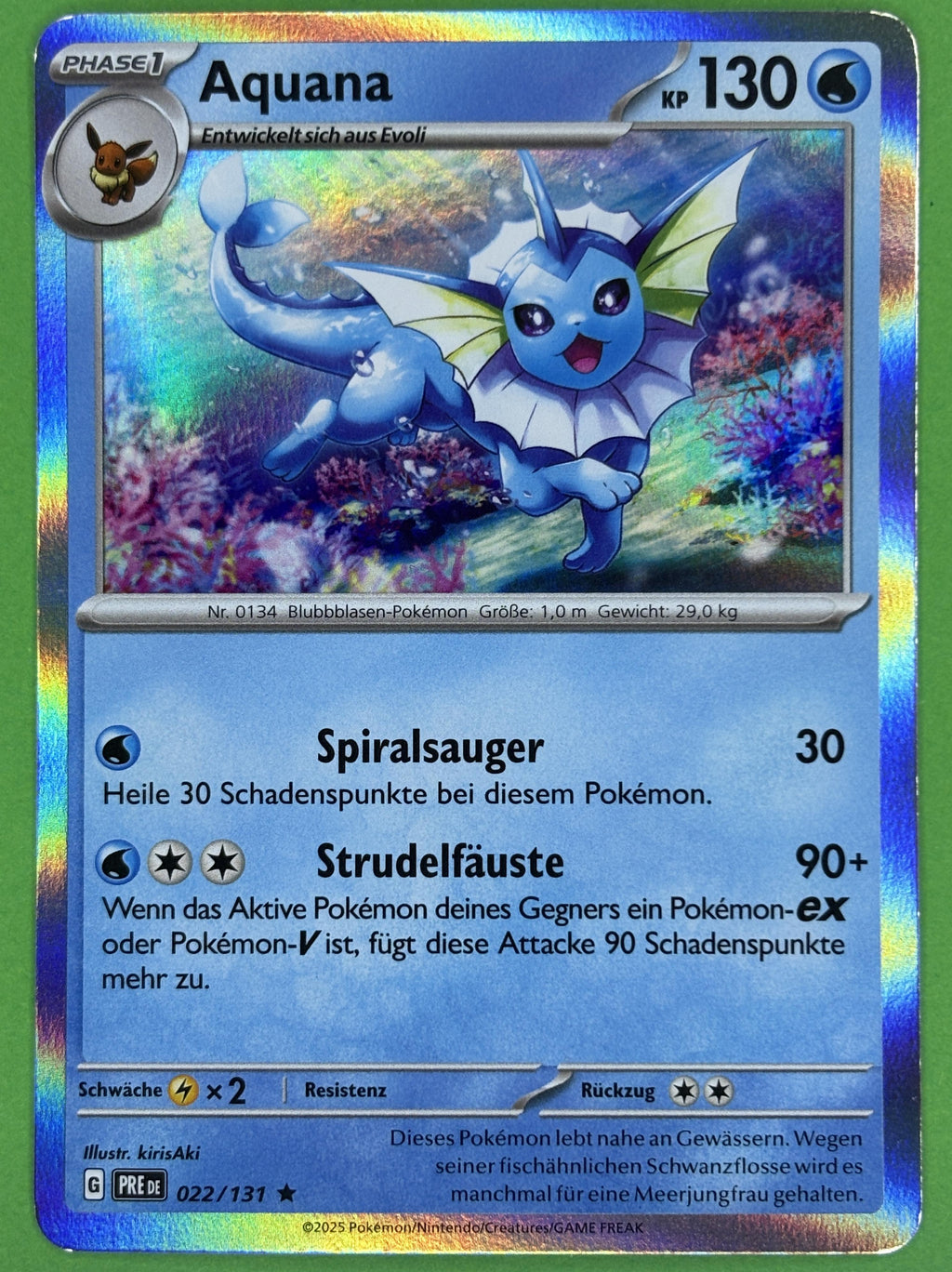 Aquana - Prismatic Evolutions (Rare) [PRE-22] | German, Near Mint German / Near Mint / Normal