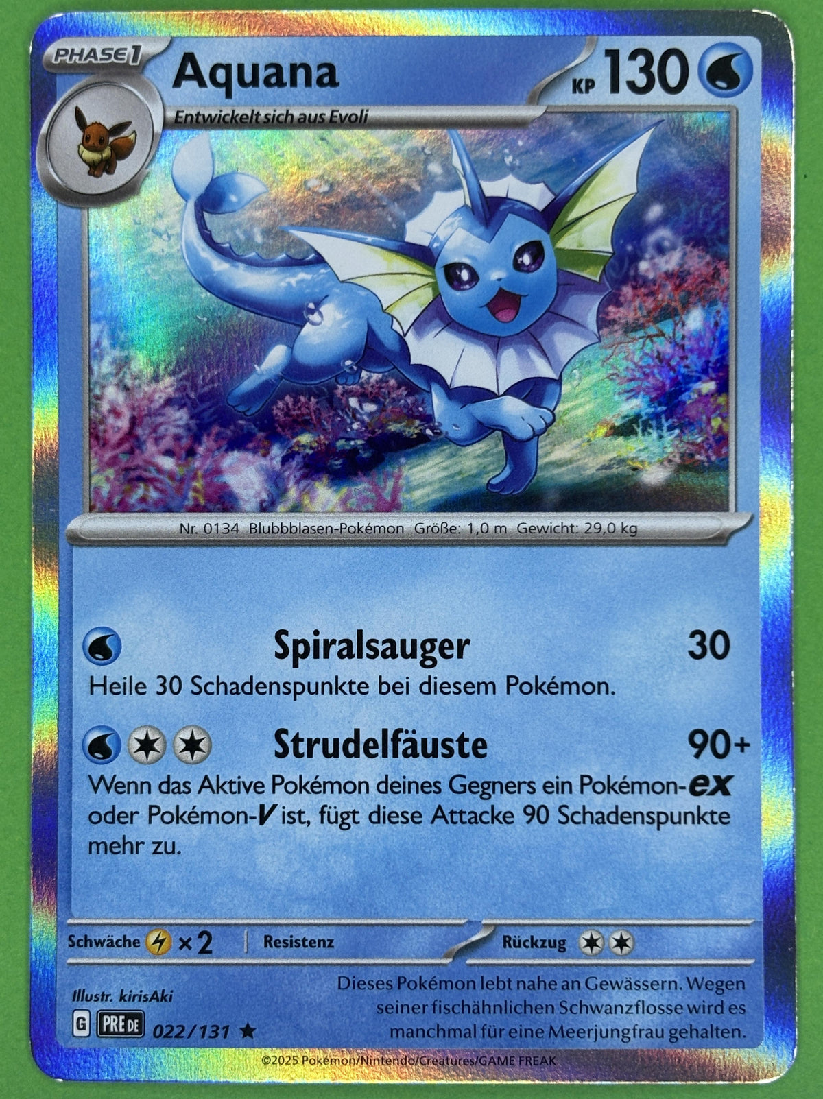 Aquana - Prismatic Evolutions (Rare) [PRE-22] | German, Near Mint German / Near Mint / Normal