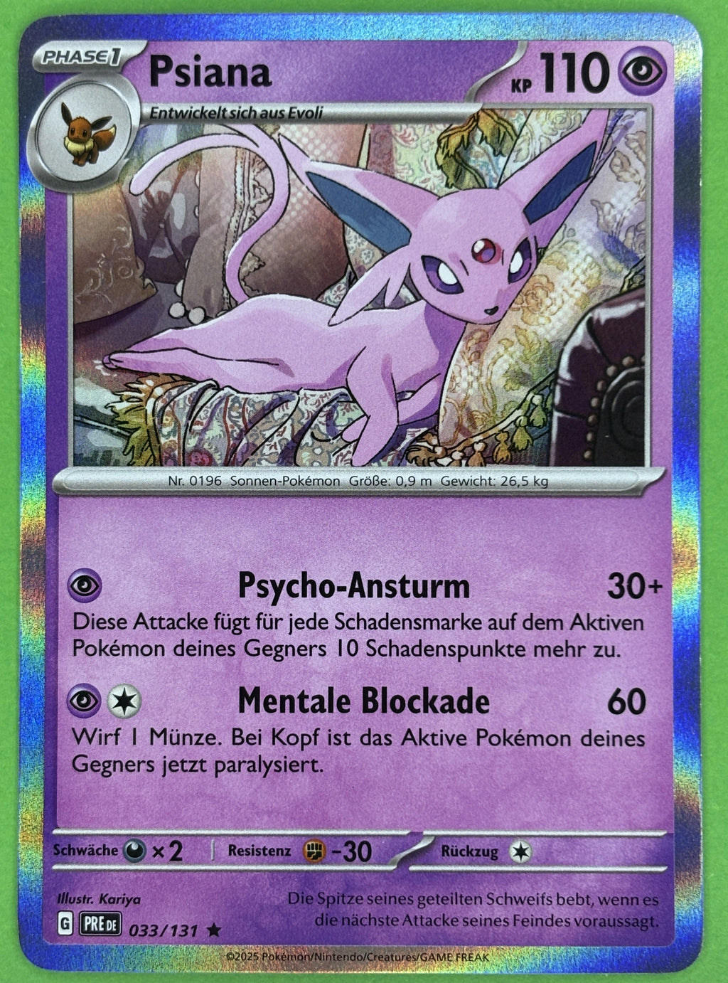 Psiana - Prismatic Evolutions (Rare) [PRE-33] | German, Near Mint German / Near Mint / Normal