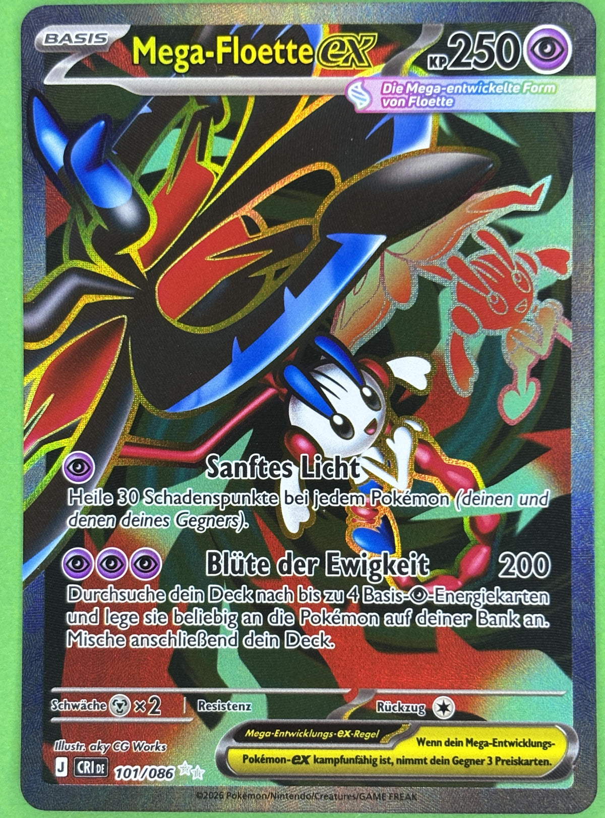 Mega Floette ex - Chaos Rising (Ultra Rare) [CRI-101] | German, Near Mint German / Near Mint / Normal