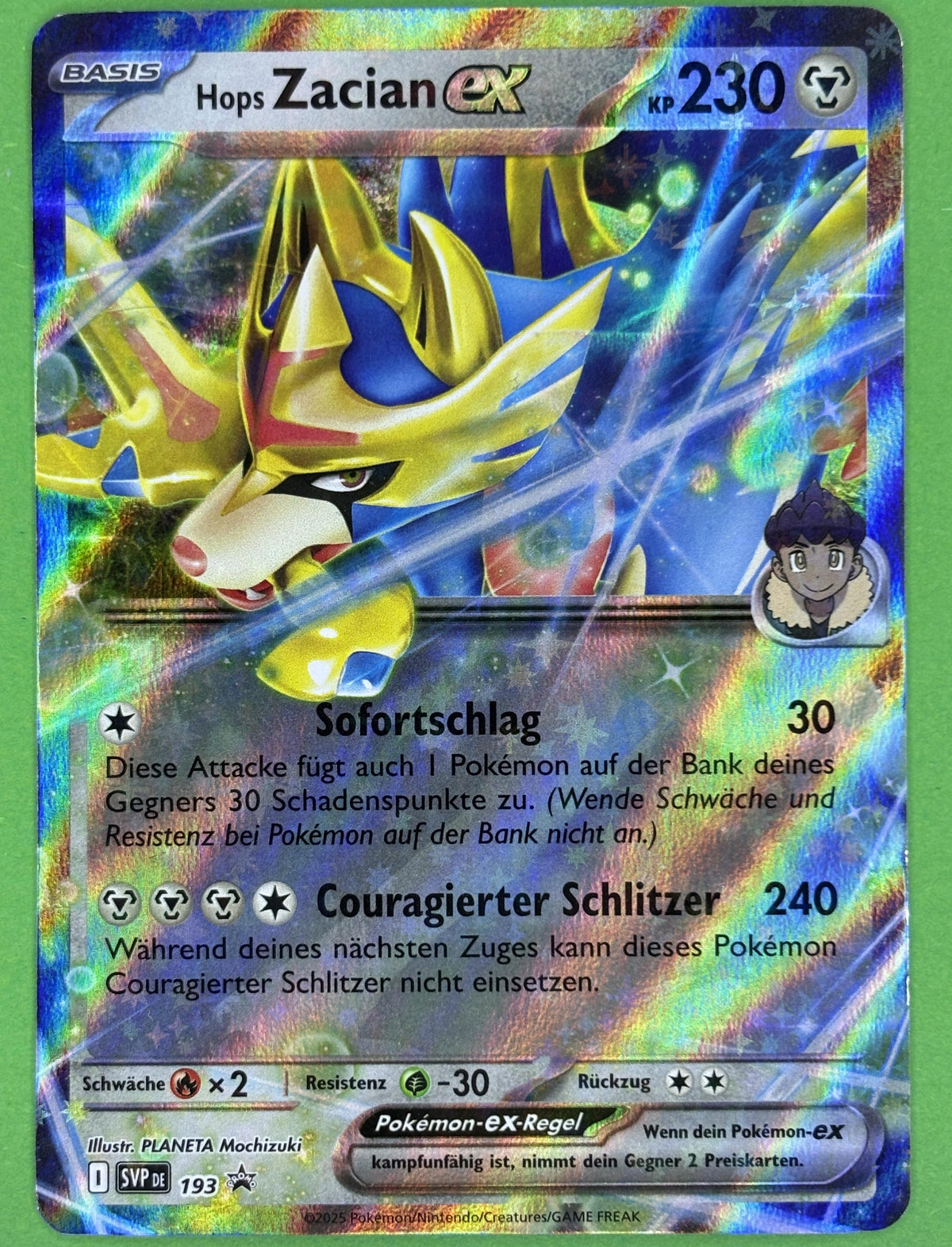 Hop's Zacian ex - Scarlet & Violet Black Star Promos (Promo) [PR-SV-193] | German, Near Mint German / Near Mint / Normal