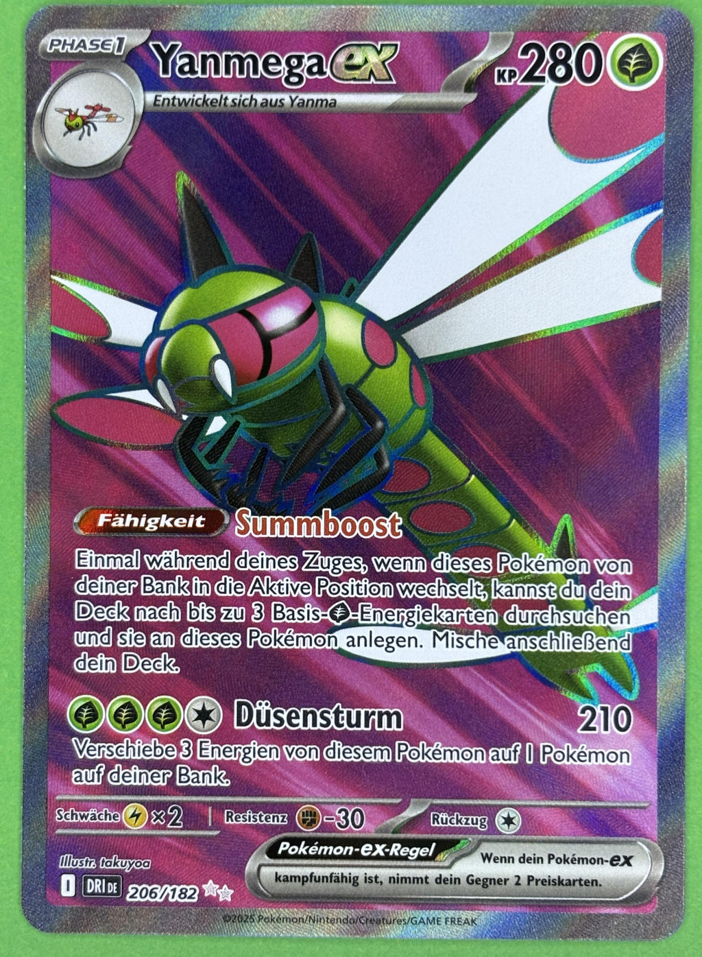 Yanmega ex - Destined Rivals (Ultra Rare) [DRI-206] | German, Near Mint German / Near Mint / Normal
