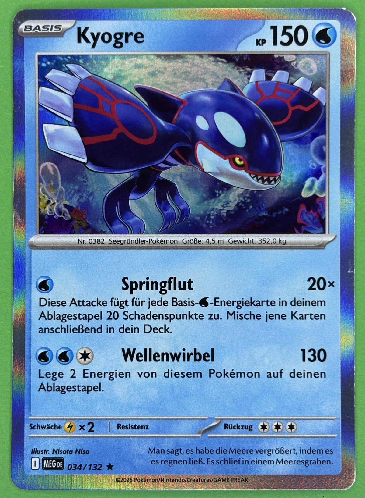 Kyogre - Mega Evolution (Rare) [MEG-34] | German, Near Mint German / Near Mint / Normal