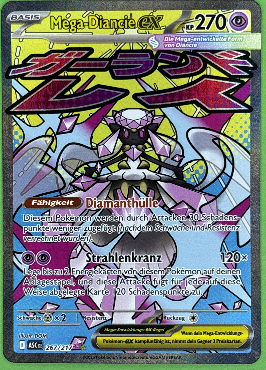 Mega Diancie ex - Ascended Heroes (MEGA_ATTACK_RARE) [ASC-267] | German, Near Mint German / Near Mint / Normal