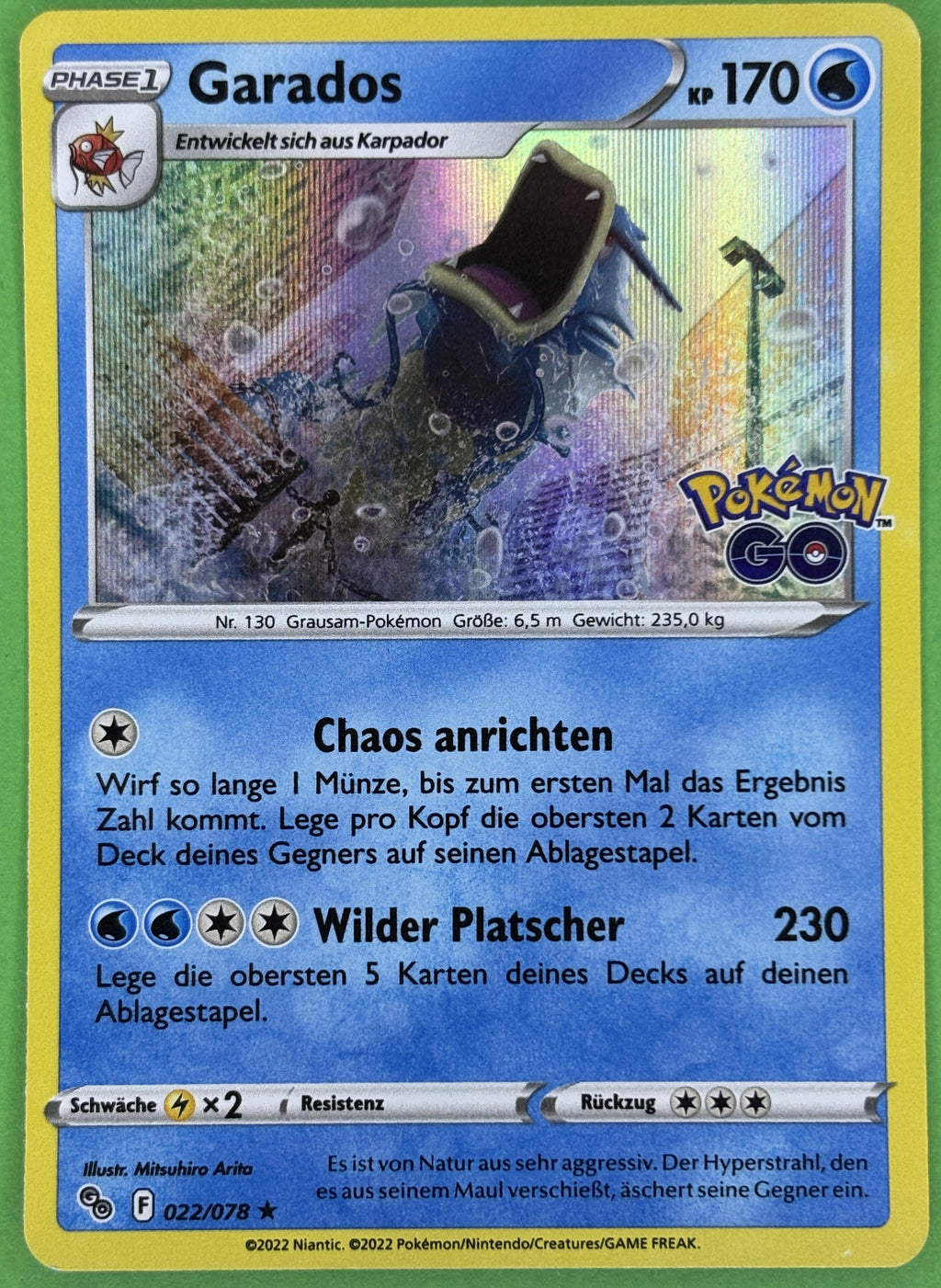 Garados - Pokémon GO (Holo Rare) [PGO-22] | German, Near Mint, Special German / Near Mint / Special #665253