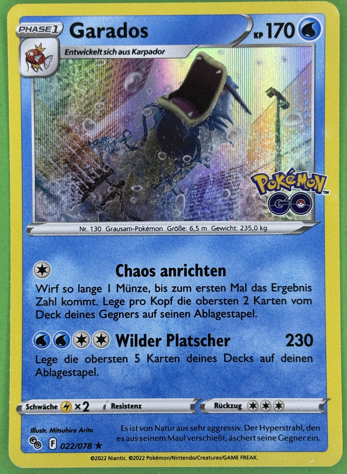 Garados - Pokémon GO (Holo Rare) [PGO-22] | German, Near Mint, Special German / Near Mint / Special #665253